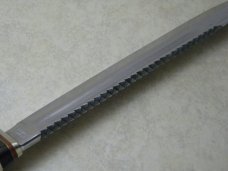 Linder Messer Rehwappen Solingen Germany Genuine Stag Bowie Fixed Blade Sheath Knife