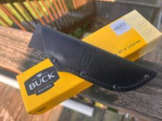BUCK 113 ** YELLOWHORSE CUSTOM MAMMOTH TOOTH ELK TRACKS FIXED BLADE
