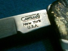 CAMILLUS SANTA FE STONEWORKS MONEY CLIP PEARL BLACK GOLD STONE FOLDING POCKET KNIFE KNIVES OLD