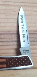 Case XX - Pilot Test Run - American Flag - Woodchuck Edition Executive - Drop Point Folder