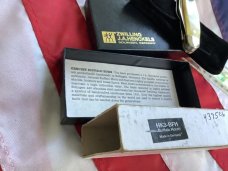 J A Henckels Stockman Pocket Knife w/ Buffalo Horn Handles +Pouch, COA & Hard Box -NOS