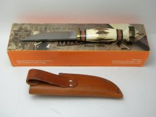 Marbles USA Stag Landmark Series Hoover Dam Fixed Blade Sheath Knife in Box c.2008