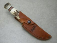 Marbles USA Stag Landmark Series Hoover Dam Fixed Blade Sheath Knife in Box c.2008