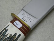Marbles USA Stag/Stag Trailmaker Fixed Blade Sheath Knife in Box c.1992