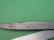 Case XX 1889 to 1989 Centennial Large Red Bone Banana Trapper Pattern # R6251 SS