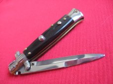 Oreste Dibon Italian 16cm. Horn STILETTO Switchblade Knife - New Old Stock