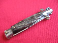 Oreste Dibon Italian 16cm. Horn STILETTO Switchblade Knife - New Old Stock