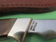 Schrade Old Timer Brown Saw Cut Delrin Handle Fixed Blade Pattern # 156OT
