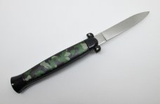 Vintage OTF SUPER AUTOMATIC SPRINGER Knife Nato Military Camo