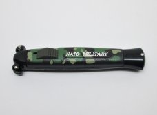 Vintage OTF SUPER AUTOMATIC SPRINGER Knife Nato Military Camo