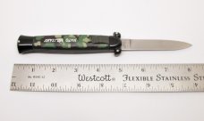 Vintage OTF SUPER AUTOMATIC SPRINGER Knife Nato Military Camo
