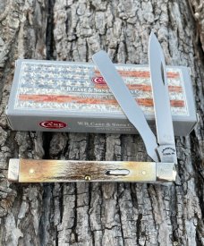 CASE XX ** ENCYCLOPEDIA SET STAG DOCTORS KNIFE