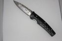 Mcusta Bushi Sword Black Scales Blue Anodized Pivot Pin