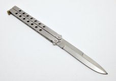 Vintage Stainless Steel Butterfly / Balisong Folding Knife - Pakistan