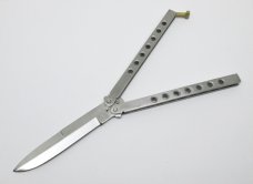 Vintage Stainless Steel Butterfly / Balisong Folding Knife - Pakistan