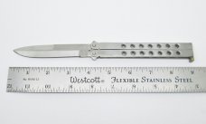 Vintage Stainless Steel Butterfly / Balisong Folding Knife - Pakistan