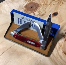 Schrade Heritage series large stockman in brown bone