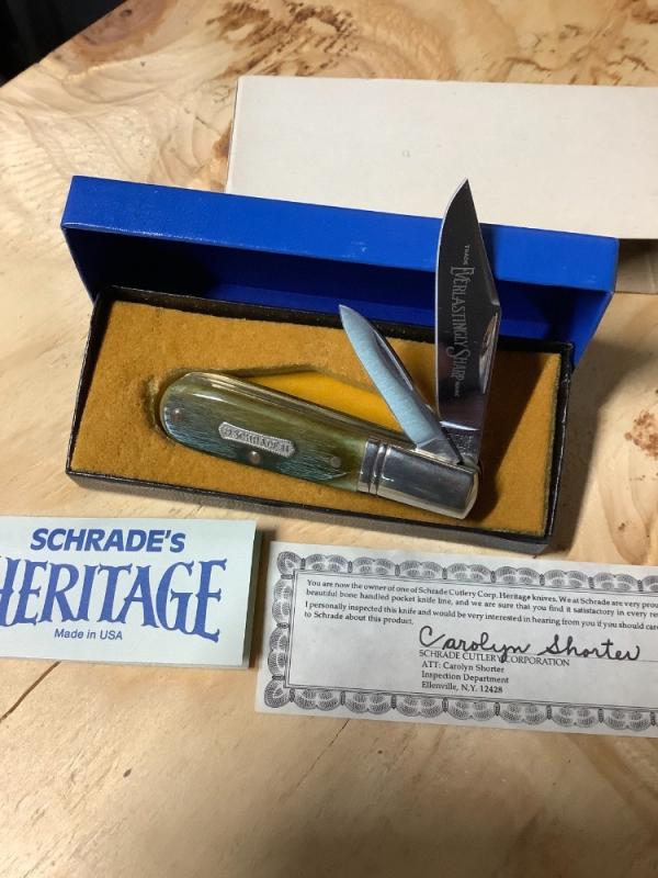 Schrade Heritage Series green Barlow Schrade Heritage Series green Barlow