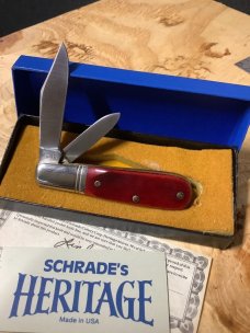 Schrade Heritage series red barlow