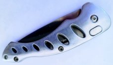 VINTAGE  AUTO RELEASE SWITCHBLADE KNIFE 7.5" TOTAL 4.5" ALLOY HANDLE 3" BLADE