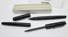 Vintage BIG RED Pen Set - One with a Hidden Triangular Spike Dagger - USA