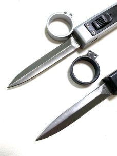 Pair of Tomb Raider OTF Knives