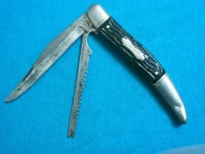VINTAGE COLONIAL PROV USA TRAPPER FOLDING POCKET TOOTHPICK TICKLER KNIFE KNIVES OLD