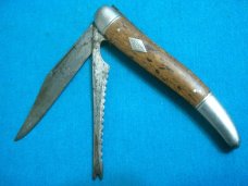 VINTAGE IMPERIAL USA DIAMOND EDGE DE TRAPPER FANCY FOLDING POCKET TOOTHPICK FISH KNIFE KNIVES OLD