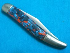 VINTAGE FANCY HANDLE HAMMER BRAND USA FOLDING POCKET TOOTHPICK TICKLER FISH KNIFE KNIVES OLD