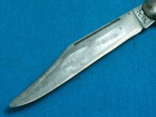 VINTAGE FANCY HANDLE HAMMER BRAND USA FOLDING POCKET TOOTHPICK TICKLER FISH KNIFE KNIVES OLD