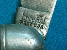 VINTAGE IMPERIAL USA FANCY DOG HOUND HUNTING FOLDING POCKET TOOTHPICK TICKLER FISH KNIFE KNIVES OLD