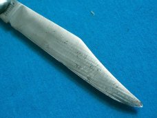 VINTAGE FANCY HANDLE HAMMER BRAND USA GREEN FOLDING POCKET TOOTHPICK TICKLER FISH KNIFE KNIVES OLD