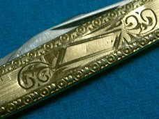 VINTAGE STAINLESS EQUAL END POCKET WATCH FOB PEN JACK FOLDING POCKET KNIFE KNIVES OLD