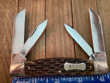 Queen City Cutlery Classics Congress Antique Green Bone 