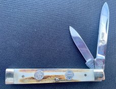 Buffalo & Buck Creek  Genuine Stag Doctors Knife Made In Germany Buf-875 DS