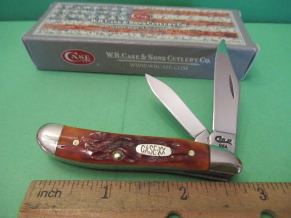Case XX 1998 Brown Bone Peanut Pattern # 6220 Case XX 1998 Brown Bone Peanut Pattern # 6220