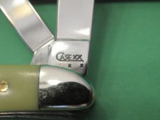 Case XX 2008 Yellow Delrin Handle Peanut Pattern # 3220 SS