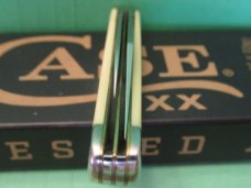 Case XX 2008 Yellow Delrin Handle Peanut Pattern # 3220 SS