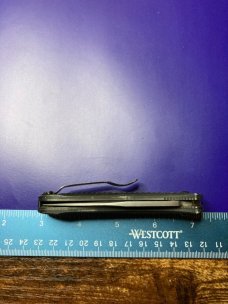 Benchmade 5500 AUTO Mini Presidio 2.97" Satin Plain Blade, Black Aluminum Handles