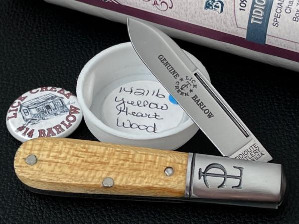 Great Eastern Cutlery GEC SFO Charlie Campagna Lick Creek Barlow 142116 in Yellow Heartwood NIT Great Eastern Cutlery GEC SFO Charlie Campagna Lick Creek Barlow 142116 in Yellow Heartwood NIT
