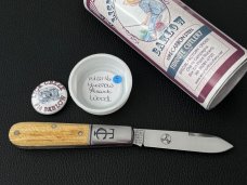 Great Eastern Cutlery GEC SFO Charlie Campagna Lick Creek Barlow 142116 in Yellow Heartwood NIT