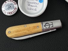 Great Eastern Cutlery GEC SFO Charlie Campagna Lick Creek Barlow 142116 in Yellow Heartwood NIT