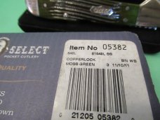 Case XX Select 2011 Moss Green Copperlock Pattern # 61549L SS