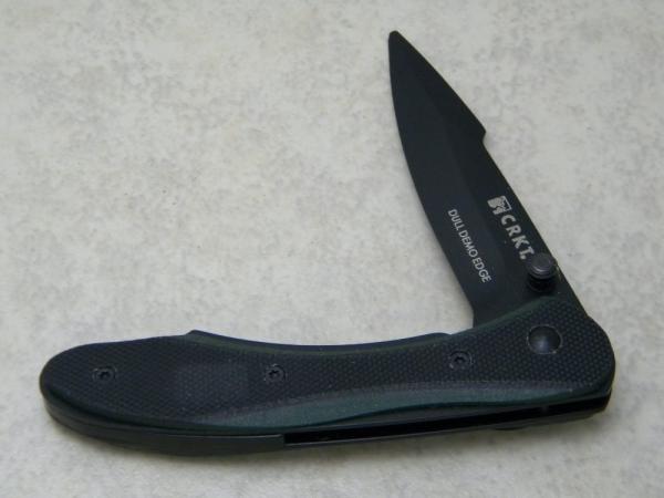 Columbia River Knife & Tool CRKT Badger Gallagher Design Linerlock Knife - Dull Demo Edge