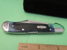 Case XX Select 2010 Mediterranean Blue Mini Copperlock Pattern # 61749L SS