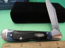 Case XX Select 2010 Mediterranean Blue Mini Copperlock Pattern # 61749L SS