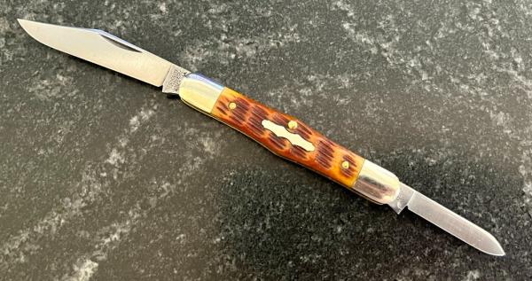 Great Eastern Cutlery Tidioute #331220 Conductor, Antique Autumn Jig Bone Handle, Used (GEC 33) Great Eastern Cutlery Tidioute #331220 Conductor, Antique Autumn Jig Bone Handle, Used (GEC 33)