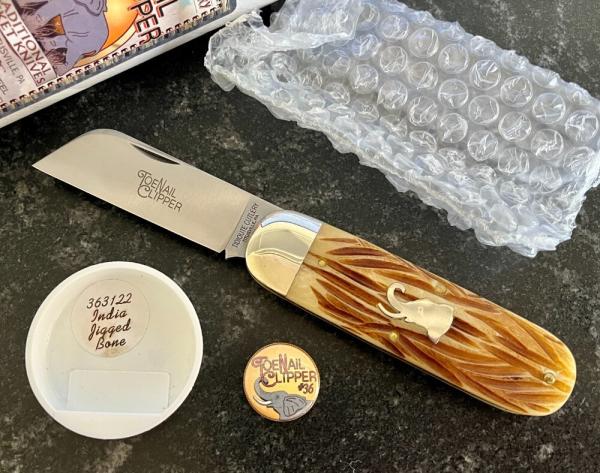 Great Eastern Cutlery Tidioute #363122 Toenail Clipper, India Jig Bone Handle, Unused (GEC 36) Great Eastern Cutlery Tidioute #363122 Toenail Clipper, India Jig Bone Handle, Unused (GEC 36)