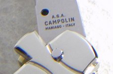NEW A.G.A. CAMPOLIN 9" MALTESE SANTOS MAHOGANY WOOD  MODIFIED BAYONET BLADE NICKEL SILVER BOLSTERS 