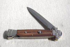 NEW A.G.A. CAMPOLIN 9" MALTESE SANTOS MAHOGANY WOOD  MODIFIED BAYONET BLADE NICKEL SILVER BOLSTERS 